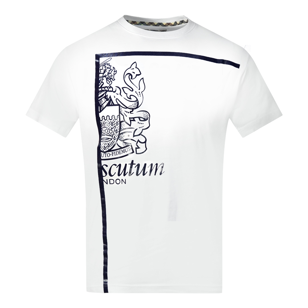 Aquascutum London Circle Logo Sky Blue T Shirt
