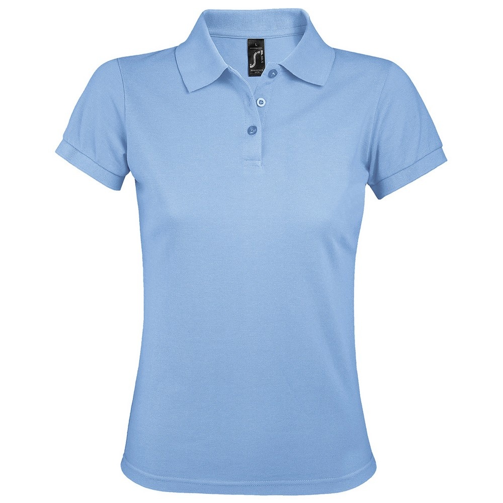 Thumbnail - SOLS - Polo-Shirt mit kurzen Ärmeln PRIME - Damen (Himmelblau)