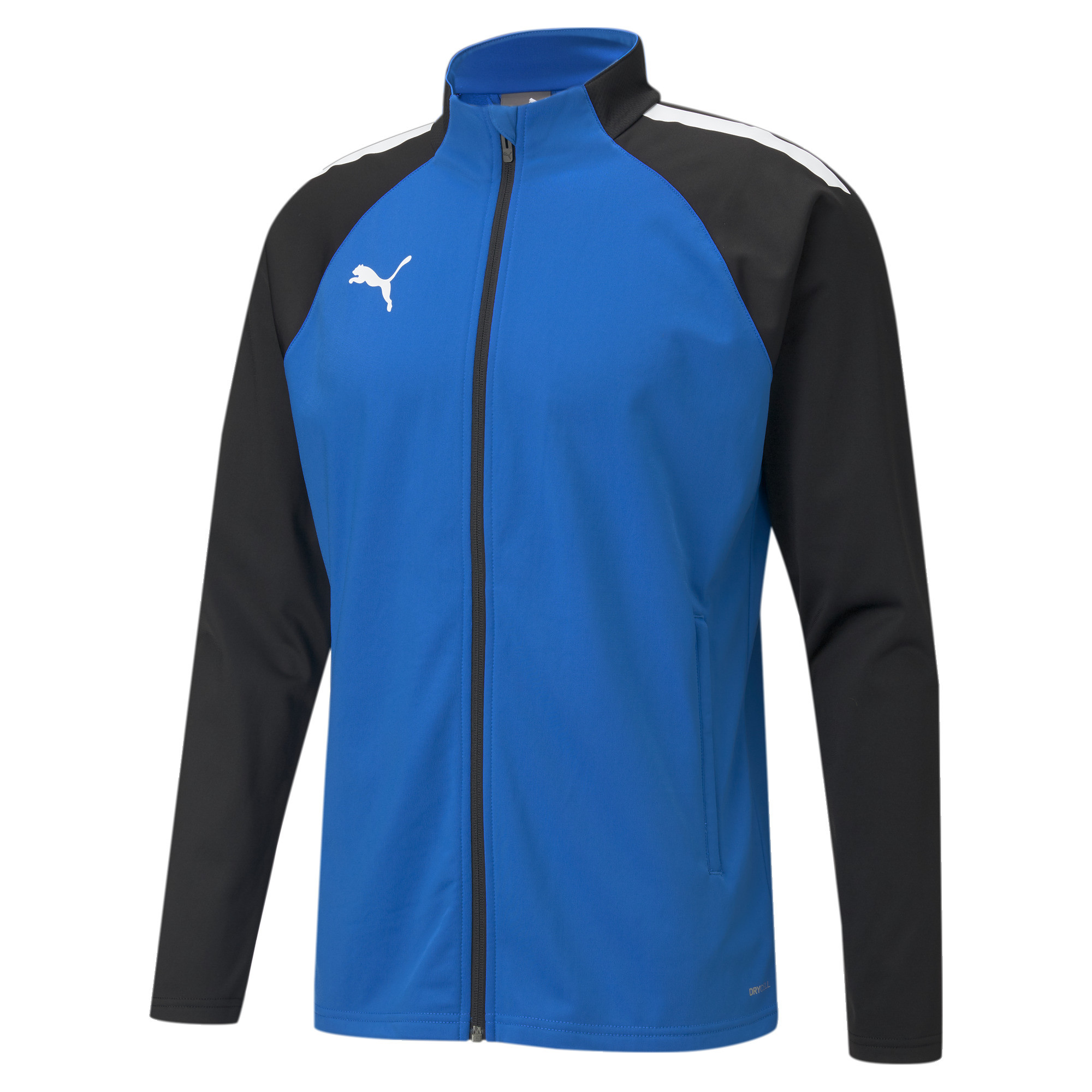 Puma Mens TeamLIGA Training Football Jacket - Black/Blue - Size Large