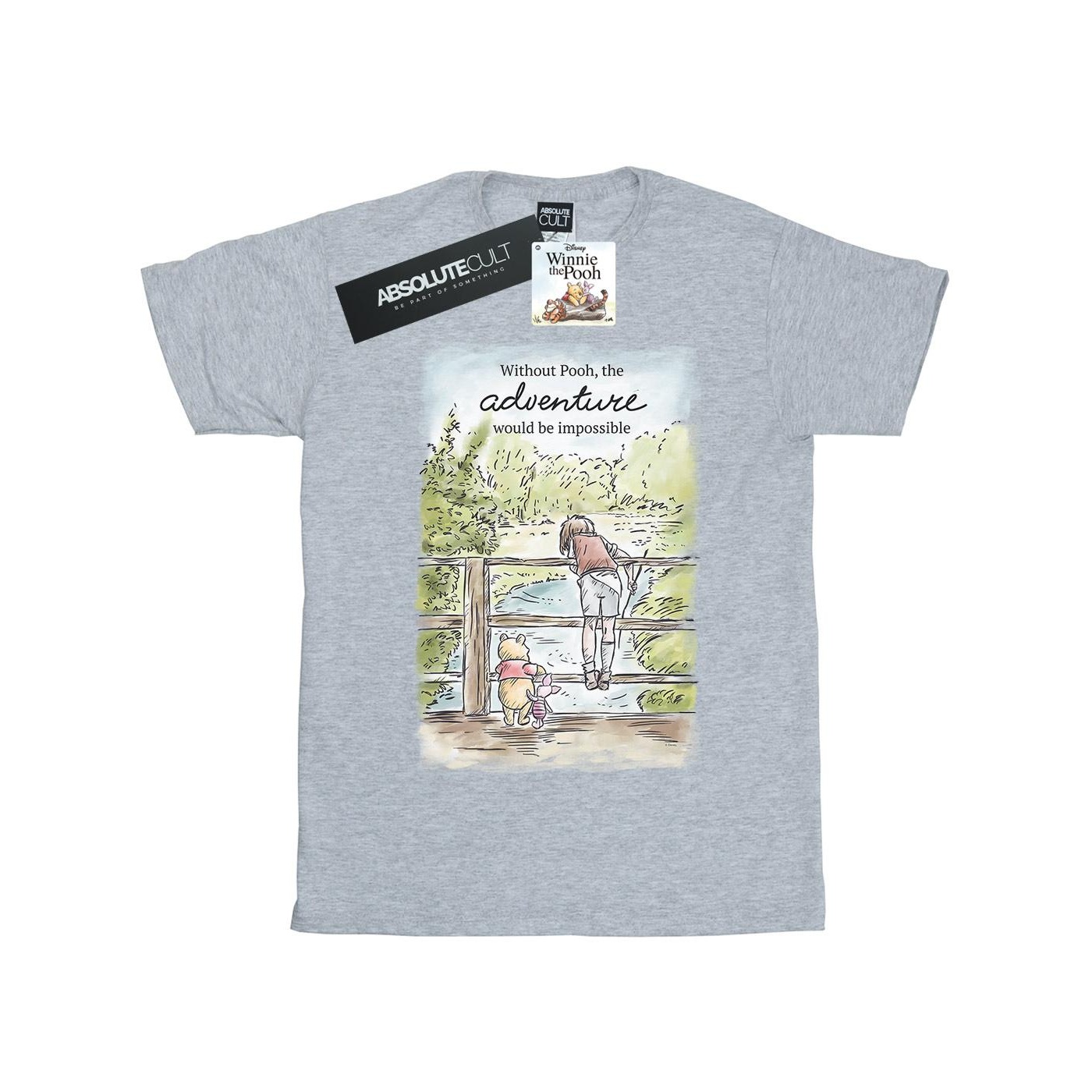 Thumbnail - Disney - "Winnie The Pooh Adventure" T-Shirt für Mädchen (Grau)