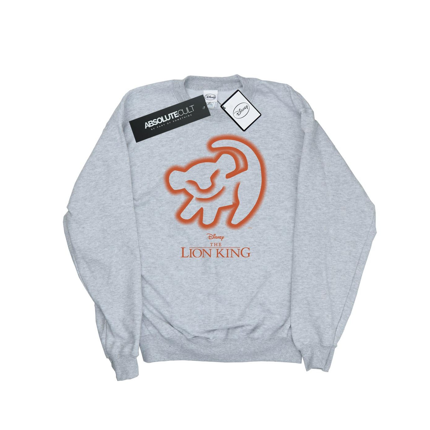 Thumbnail - Disney - "The Lion King Cave Drawing" Sweatshirt für Damen (Grau)