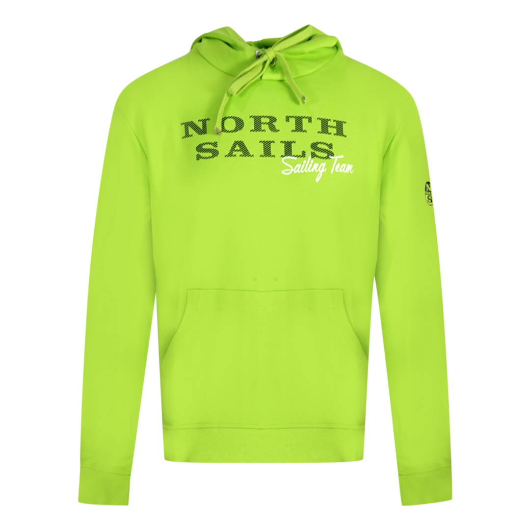 North Sails Mens Sailing Team Green Hoodie Cotton - Size Medium