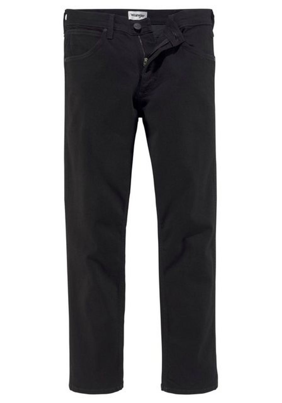 Thumbnail - Wrangler Black Rinse Regular Jeans