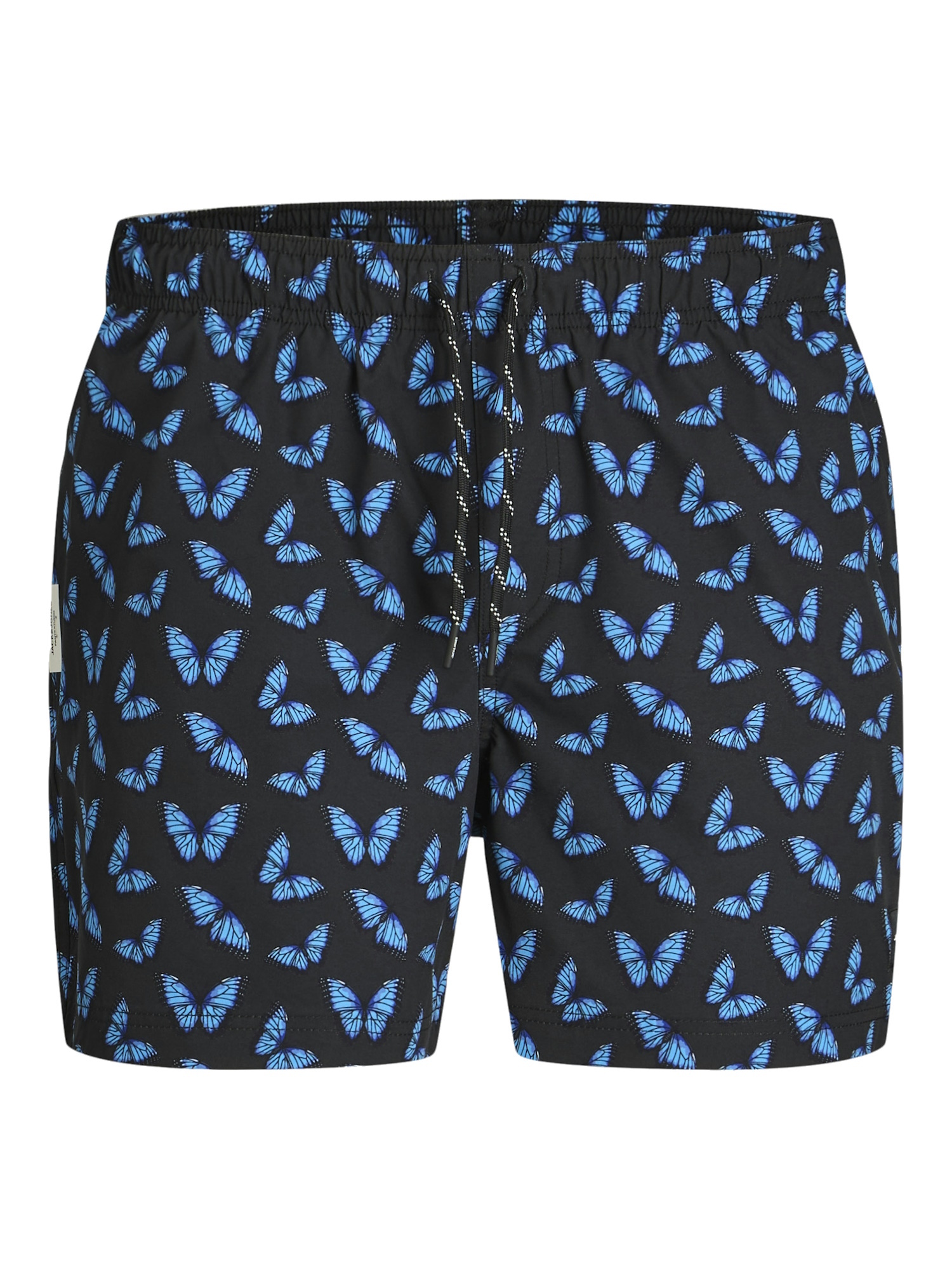 Jack & Jones Jongens zwemshort jpstmaui vlinderprint zwart/blauw