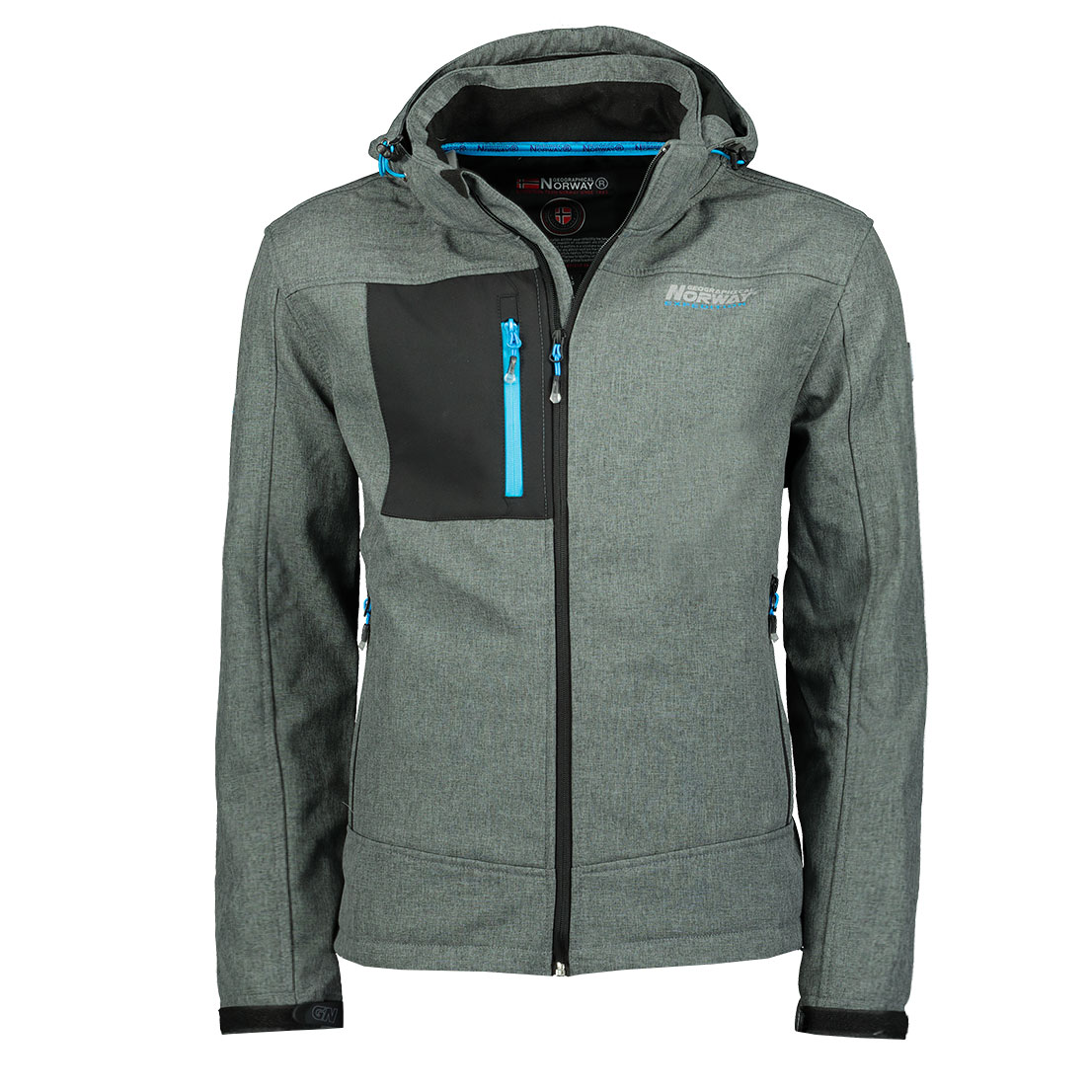Thumbnail - Geografische Norwegen-Jacke für Herren. Die Jacke ist aus hochwertigem Polyester gefertigt und hat ein warmes Innenfutte...
