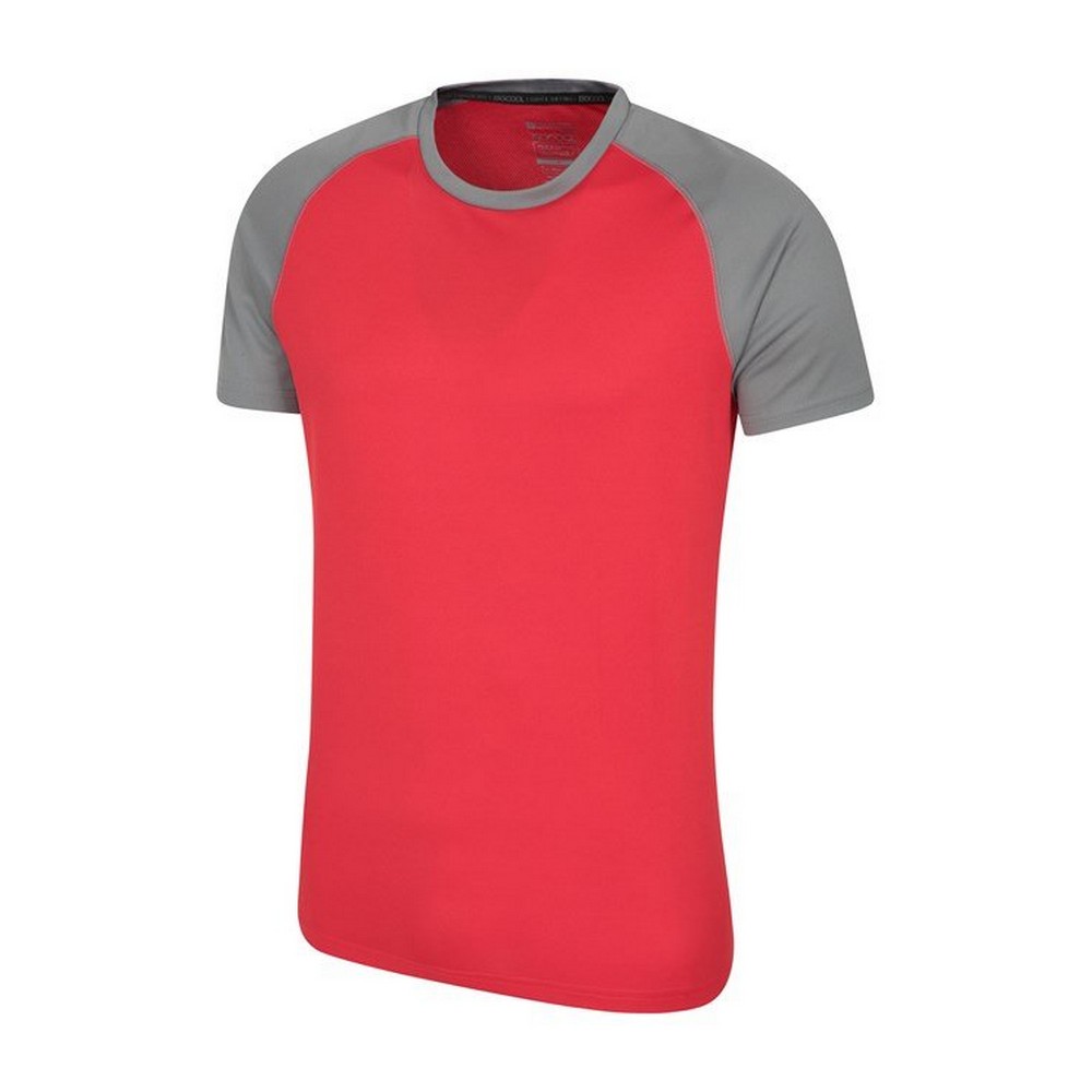 Mountain Warehou Mens Endurance Andningsbar T-Shirt (Röd/Grå) herr – bild 2