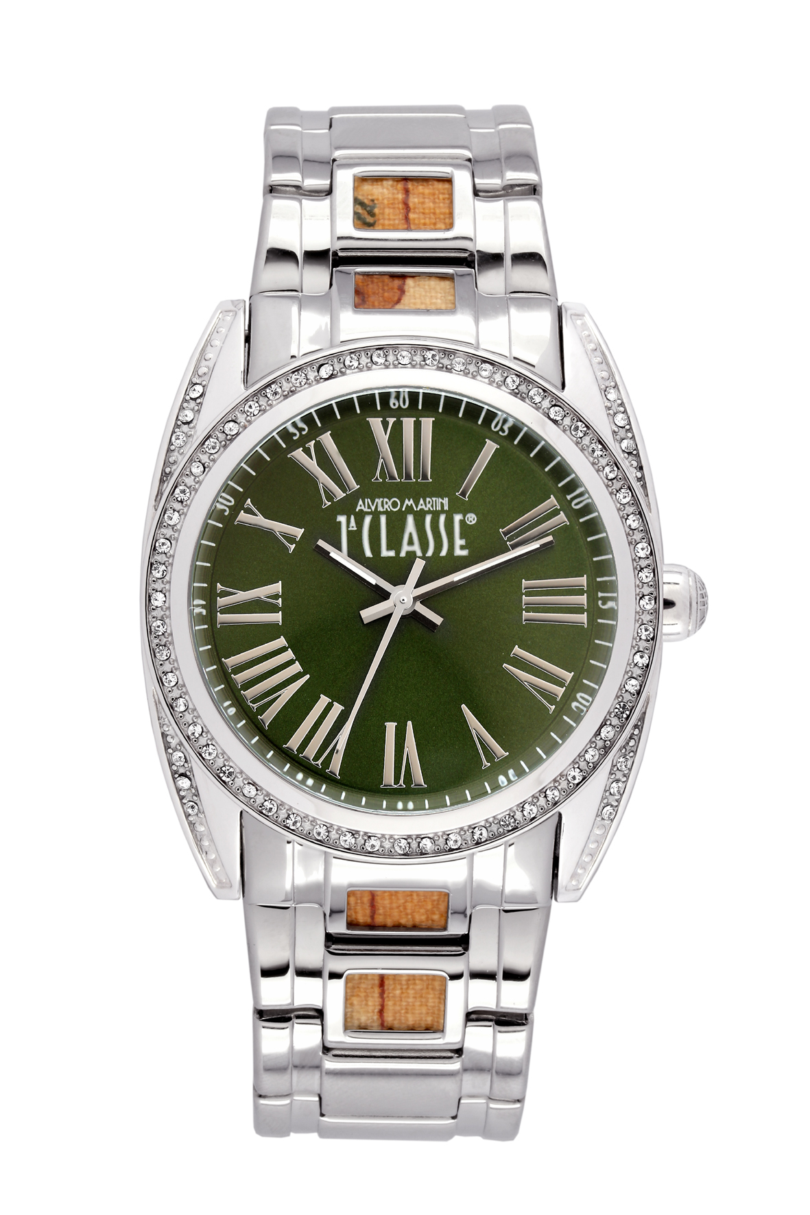 Prima Classe , Womens Green Watch - Silver - One Size
