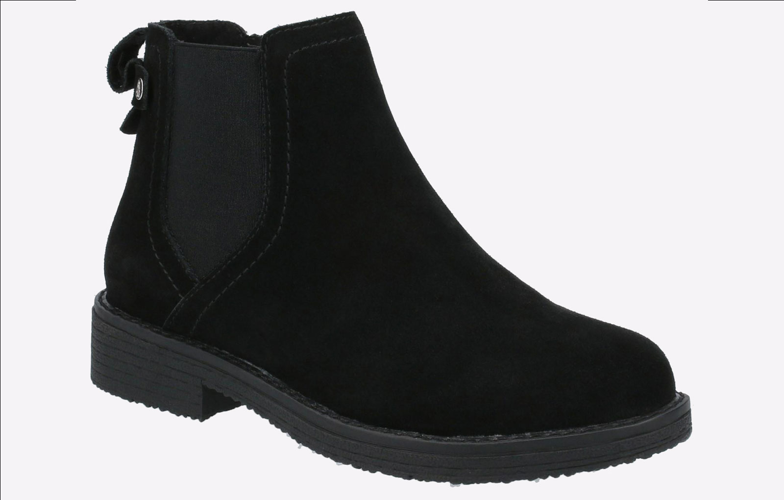 Hush Puppies Maddy Damstövlar I Svart Mocka – bild 2