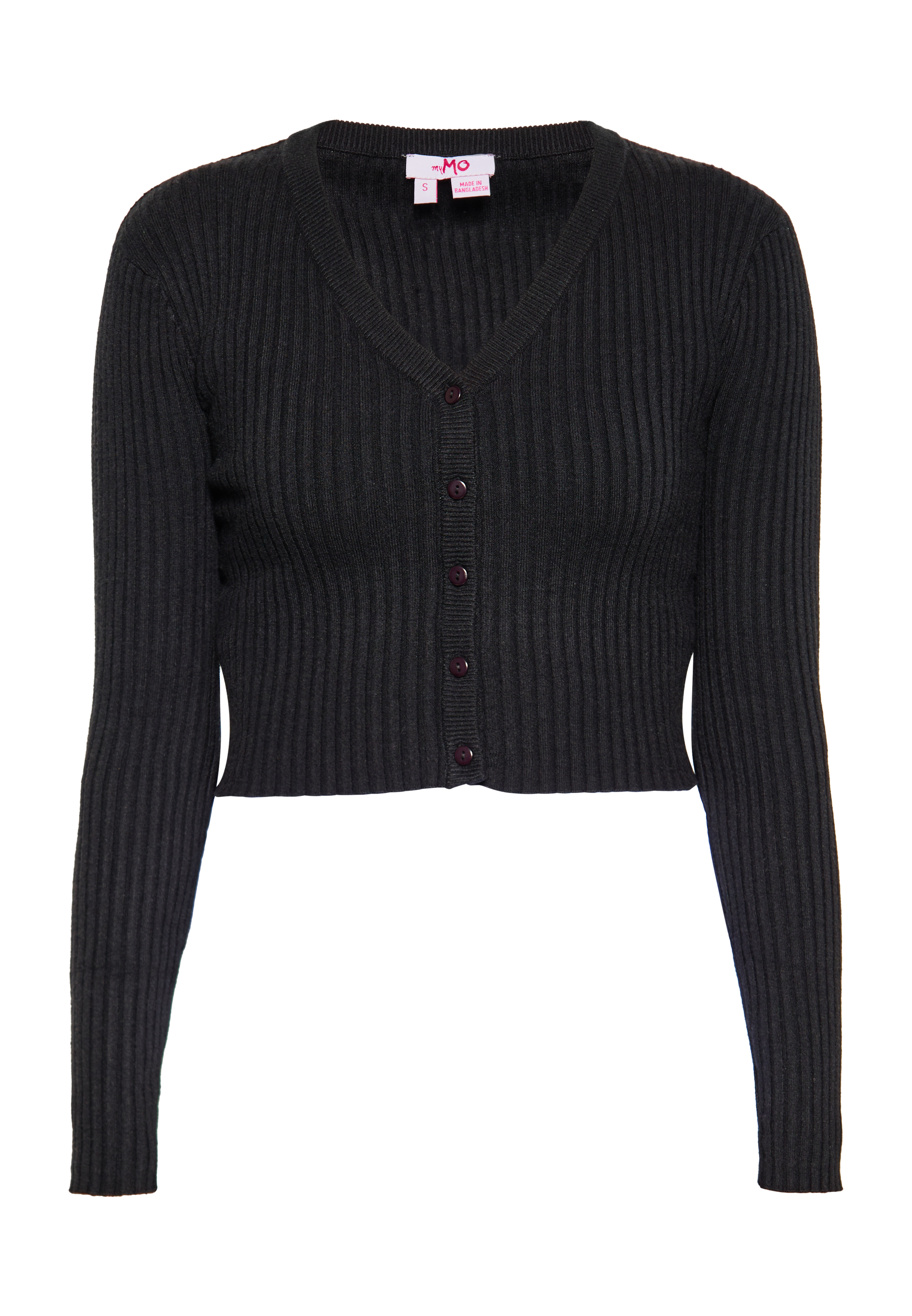 Thumbnail - Mymo kurze Strickjacke Damen schwarz