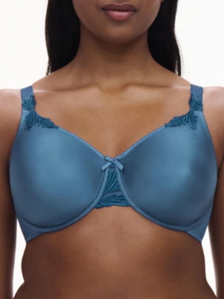 Chantelle Womens Hedona Full Cup Bra - Blue Polyamide - Size 38DD