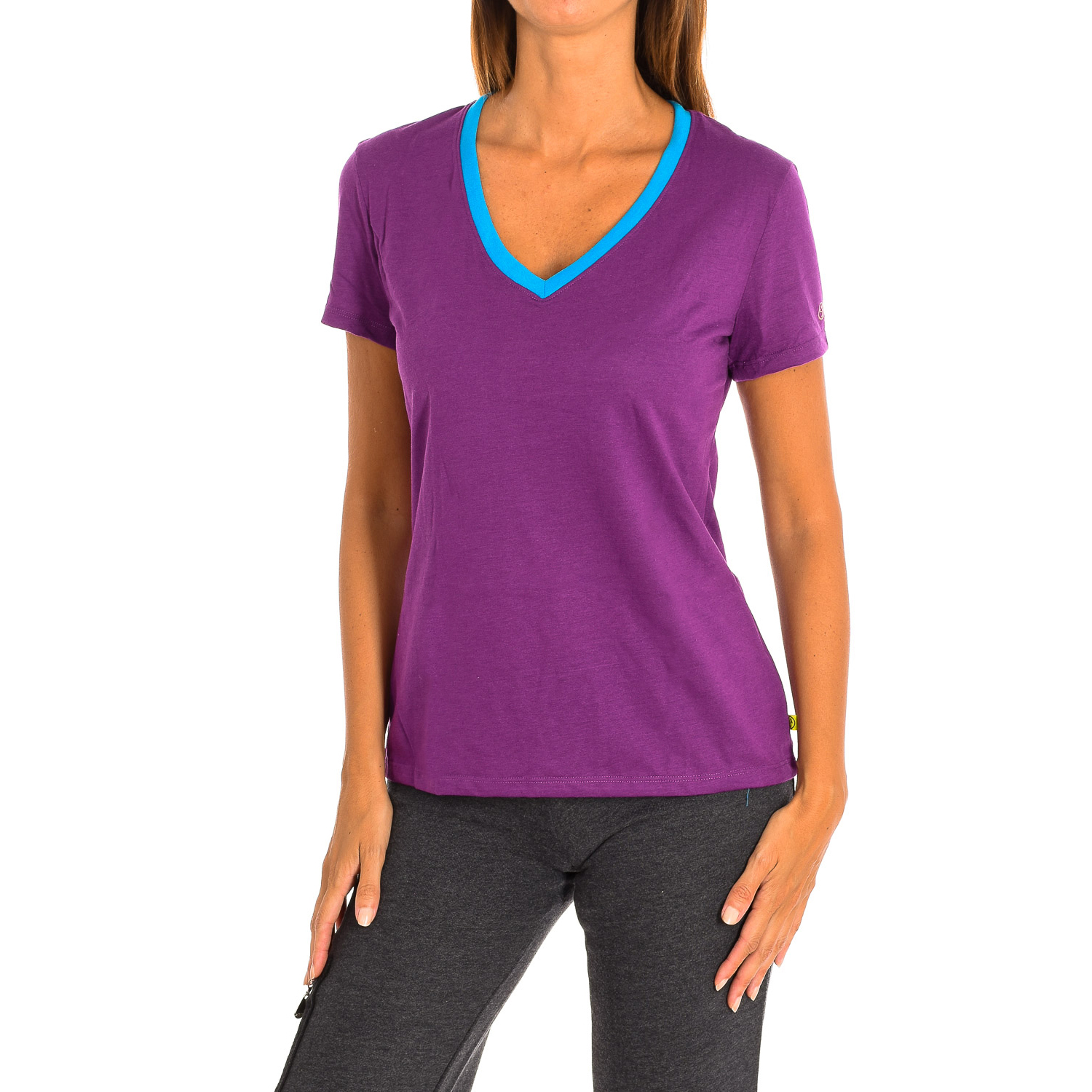Thumbnail - Damen Sport-T-Shirt mit Ärmeln Z1T00506
