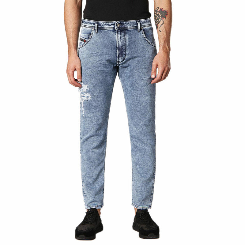 Diesel KROOLEY T Mens Denim Jogg Jeans Tape - Blue - Size 40W/34L