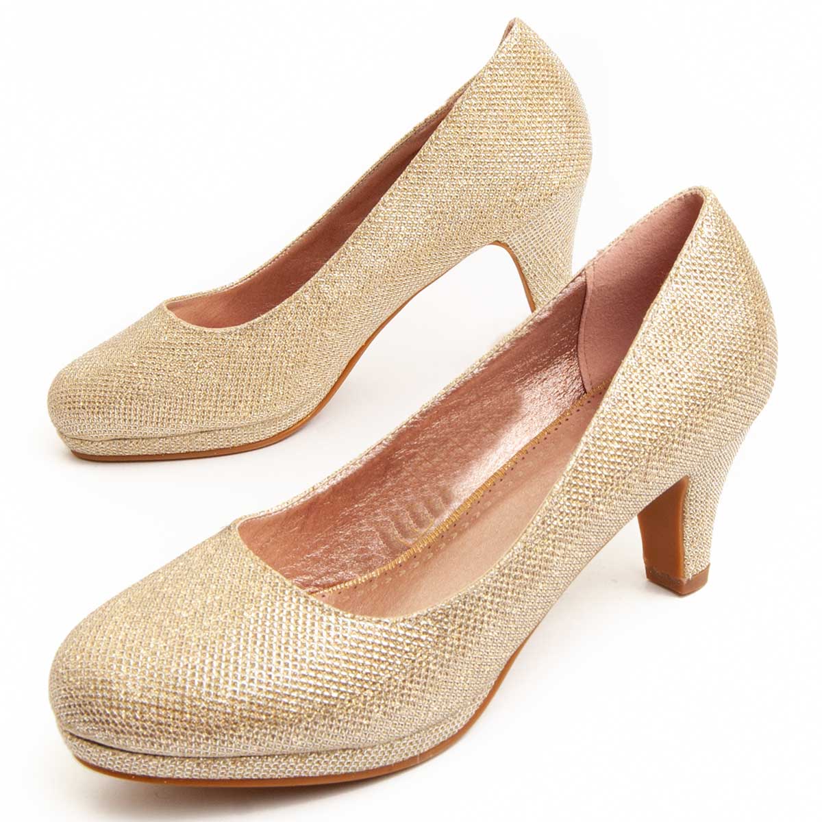 Thumbnail - Montevita Absatzschuh Unneceba in Gold