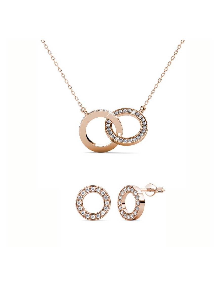 Boucles d'oreilles Ophir Doré et Cristal