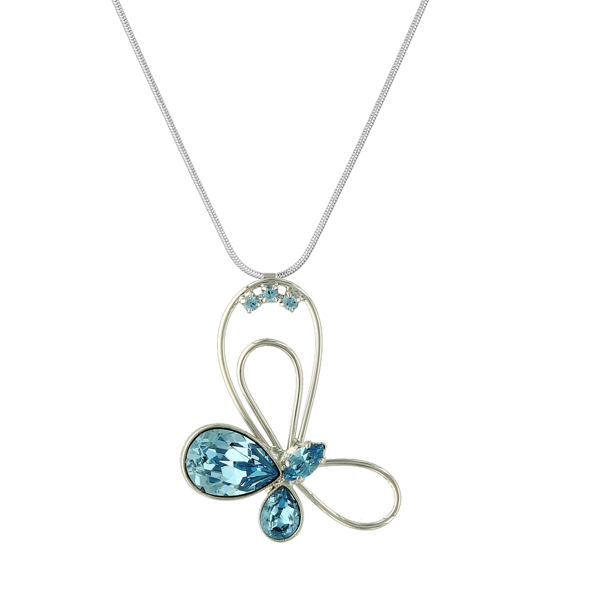 Thumbnail - Halskette Butterfly mith Swarovski-Kristallen