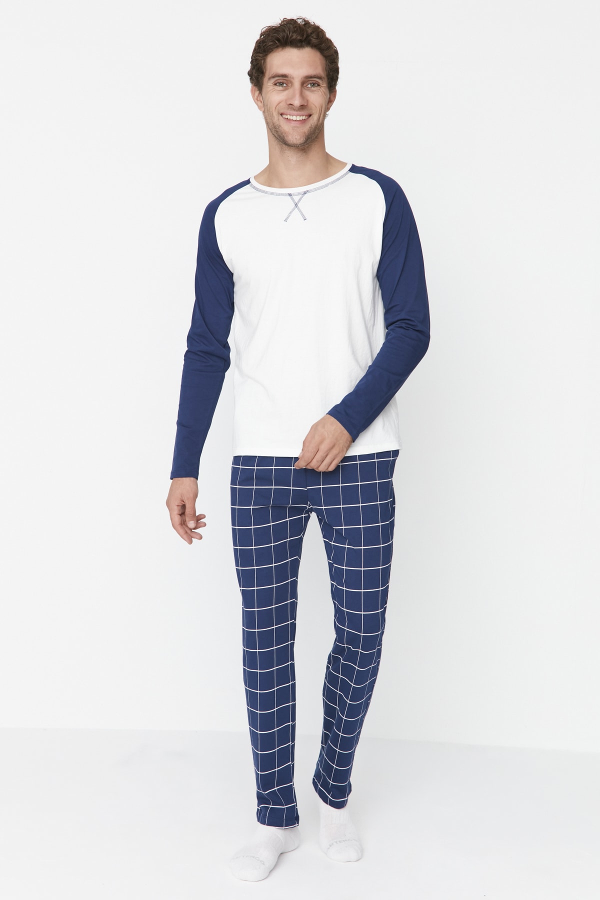 Trendyol Herrar Raglanärmad Crewneck Pyjamas Set – bild 2