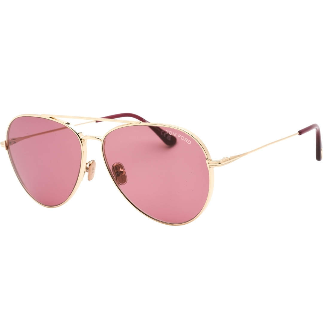 Tom Ford FT0996 32Y Guld Solglasögon dam – bild 2