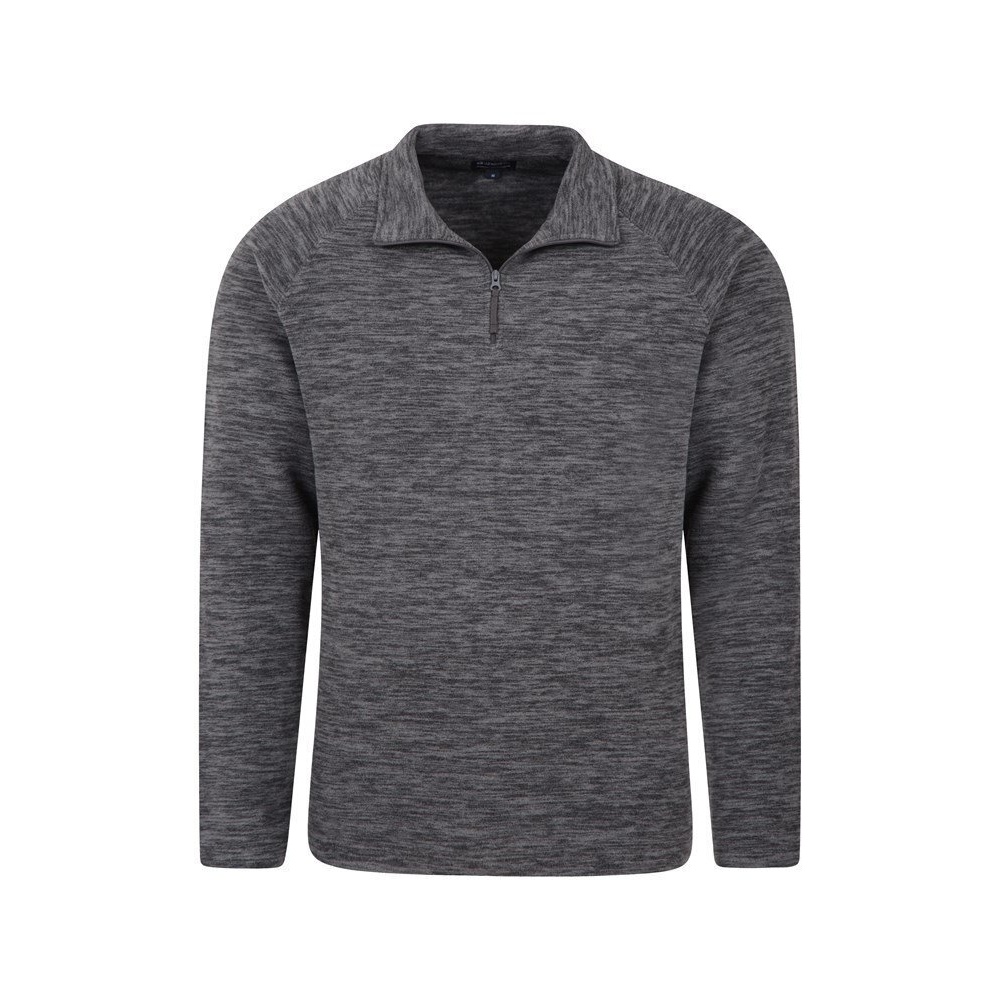 Mountain Warehou Mens Snowdon Melange Fleece Top (Förpackning med 2) (Svart) tröjor dam – bild 2