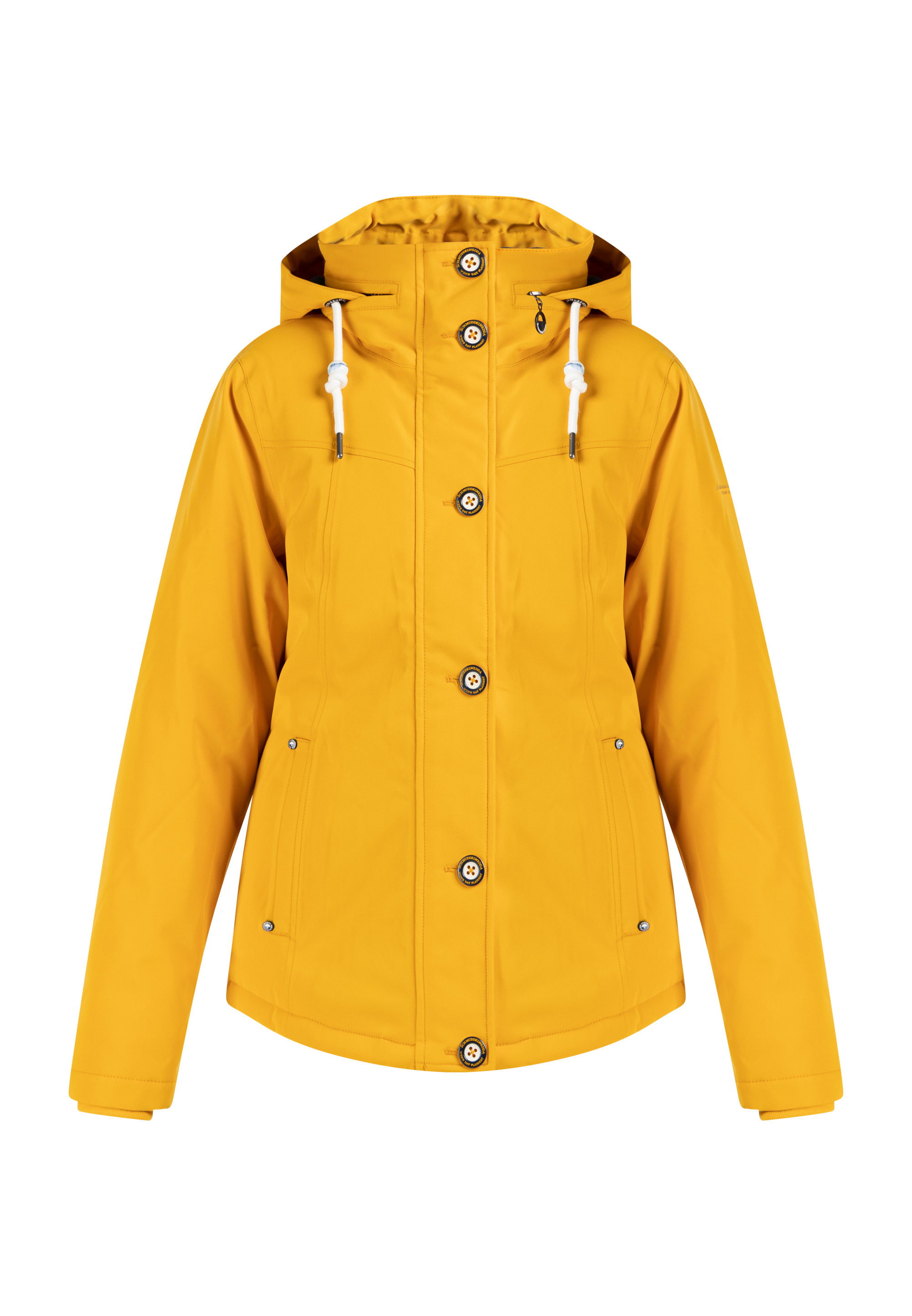 Schmuddelwedda Gewatteerd winterjack Dames mosterd