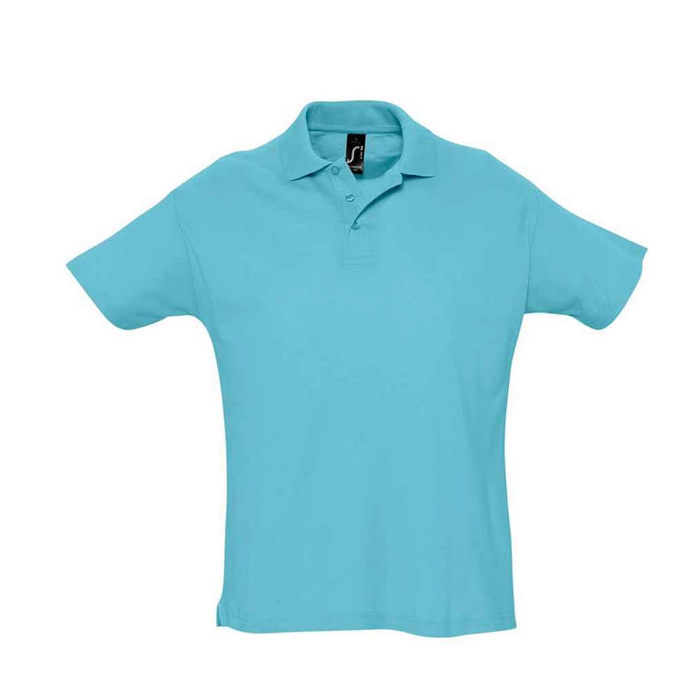 SOLS Heren Zomer II Poloshirt (Atol blauw)