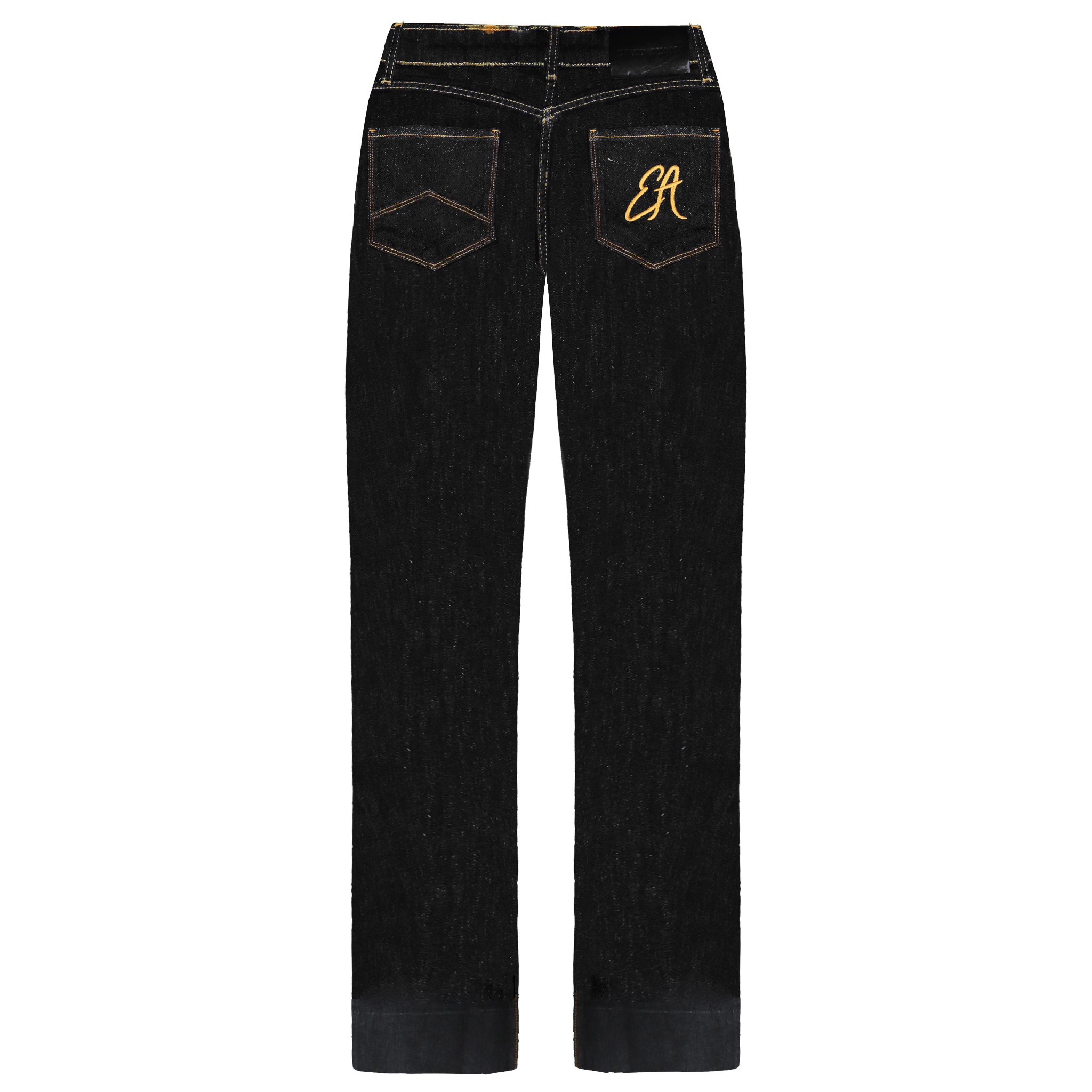 Armani Emporio J33 Regular Fit Jeans med vida ben för kvinnor dam – bild 2
