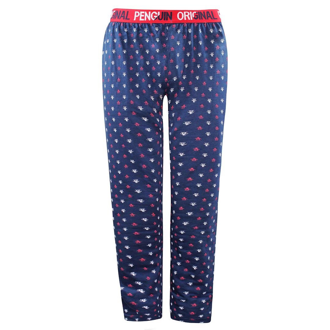 Thumbnail - Original Penguin Lounge Jersey Herren Navy Pyjamas Bottoms