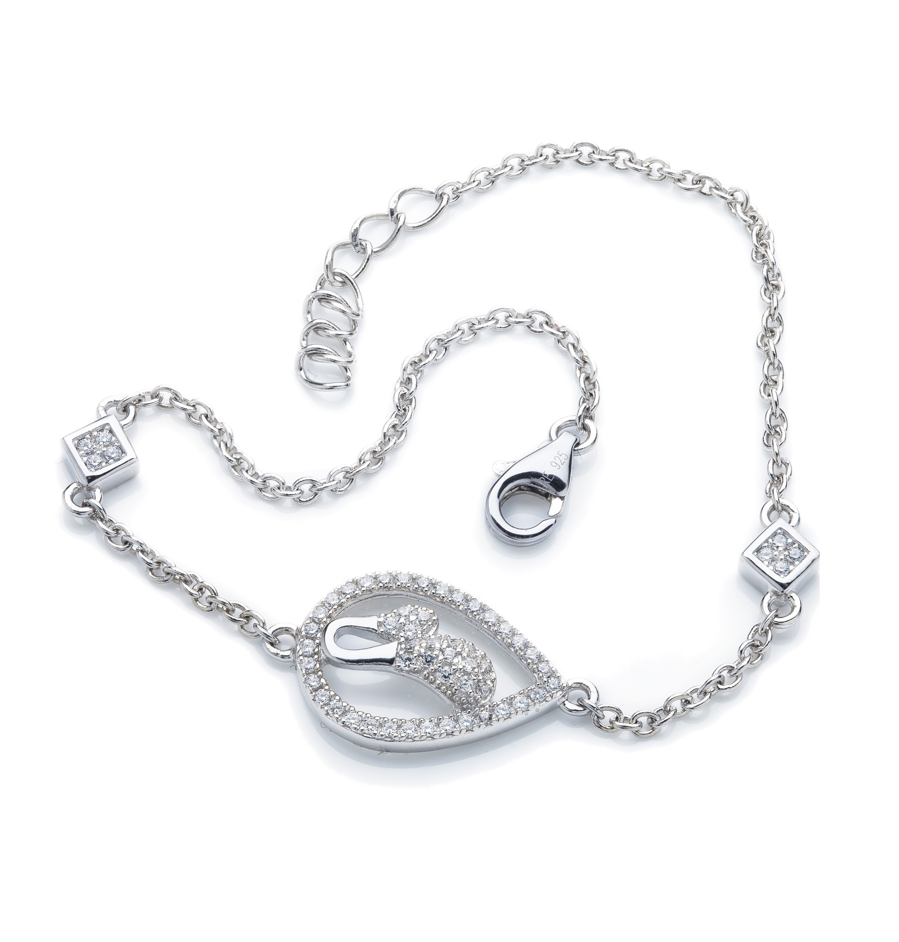 Orphelia Damen-Armband aus 925er Sterlingsilber – Silber ZA-1000