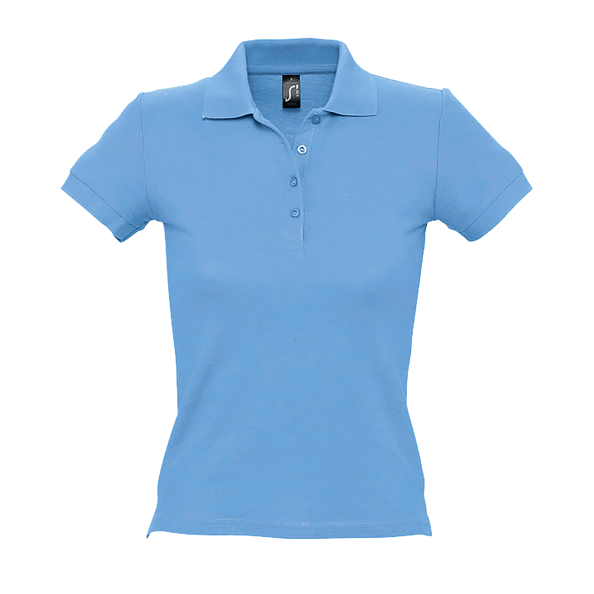Thumbnail - SOLS - PEOPLE Kurzarm Polo-Shirt - Damen (Hellblau)