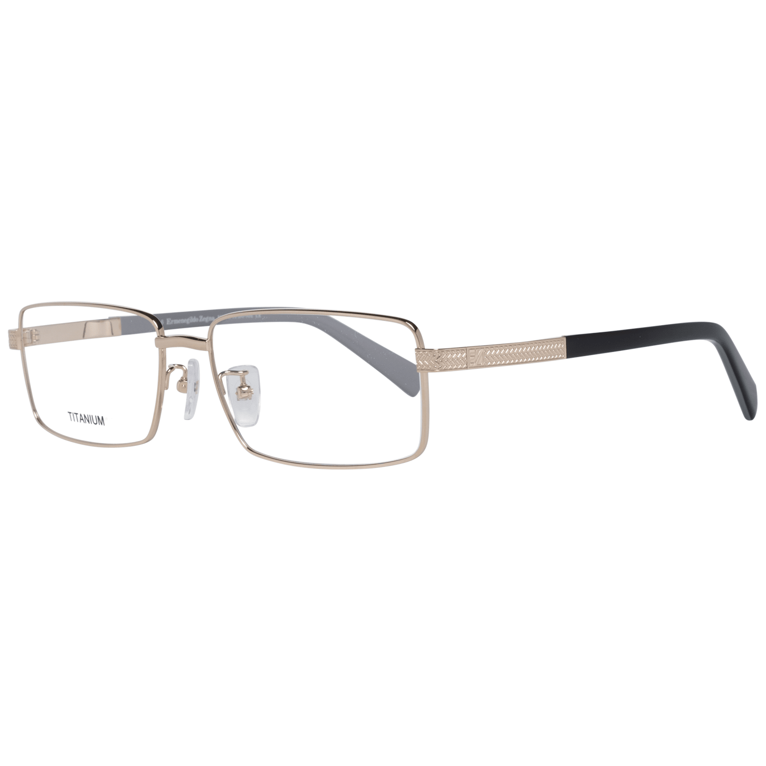 Thumbnail - Lunettes optiques Ermenegildo Zegna Gold pour hommes