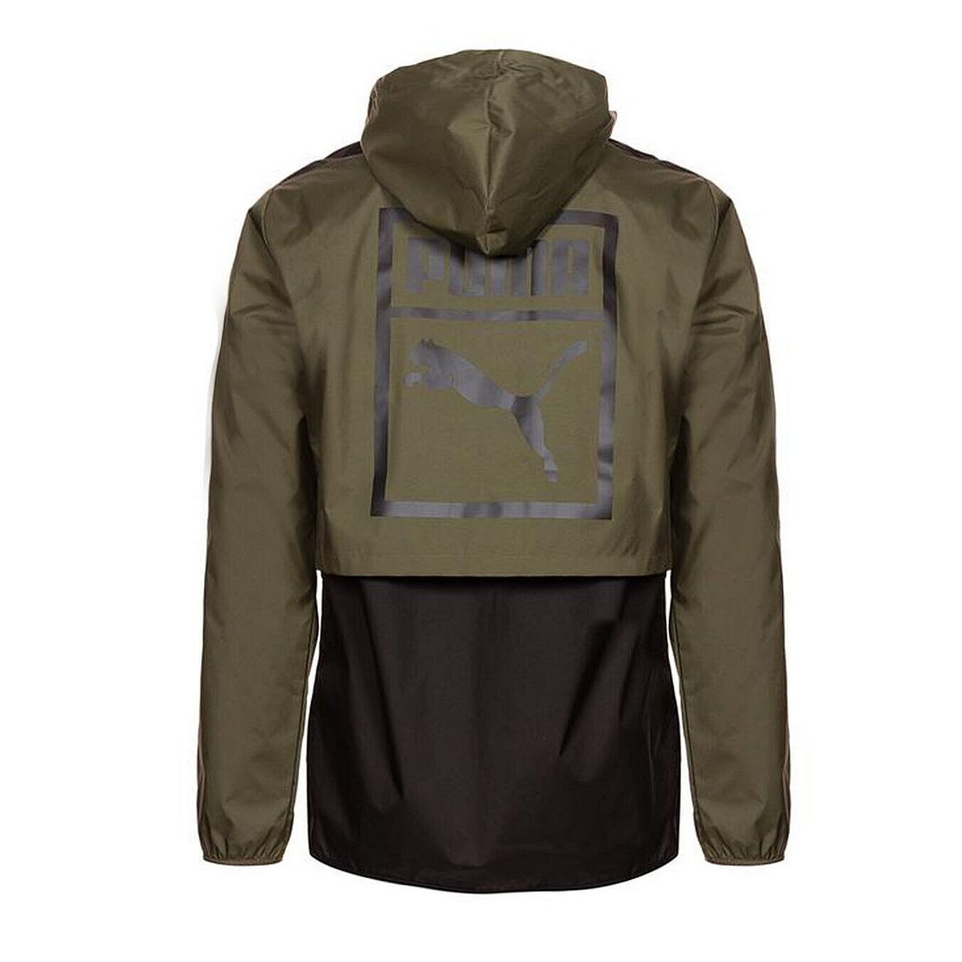 Graphic Logo Långärmad Zip Up Grön Svart Herr Hooded Jacka 573316 14 2