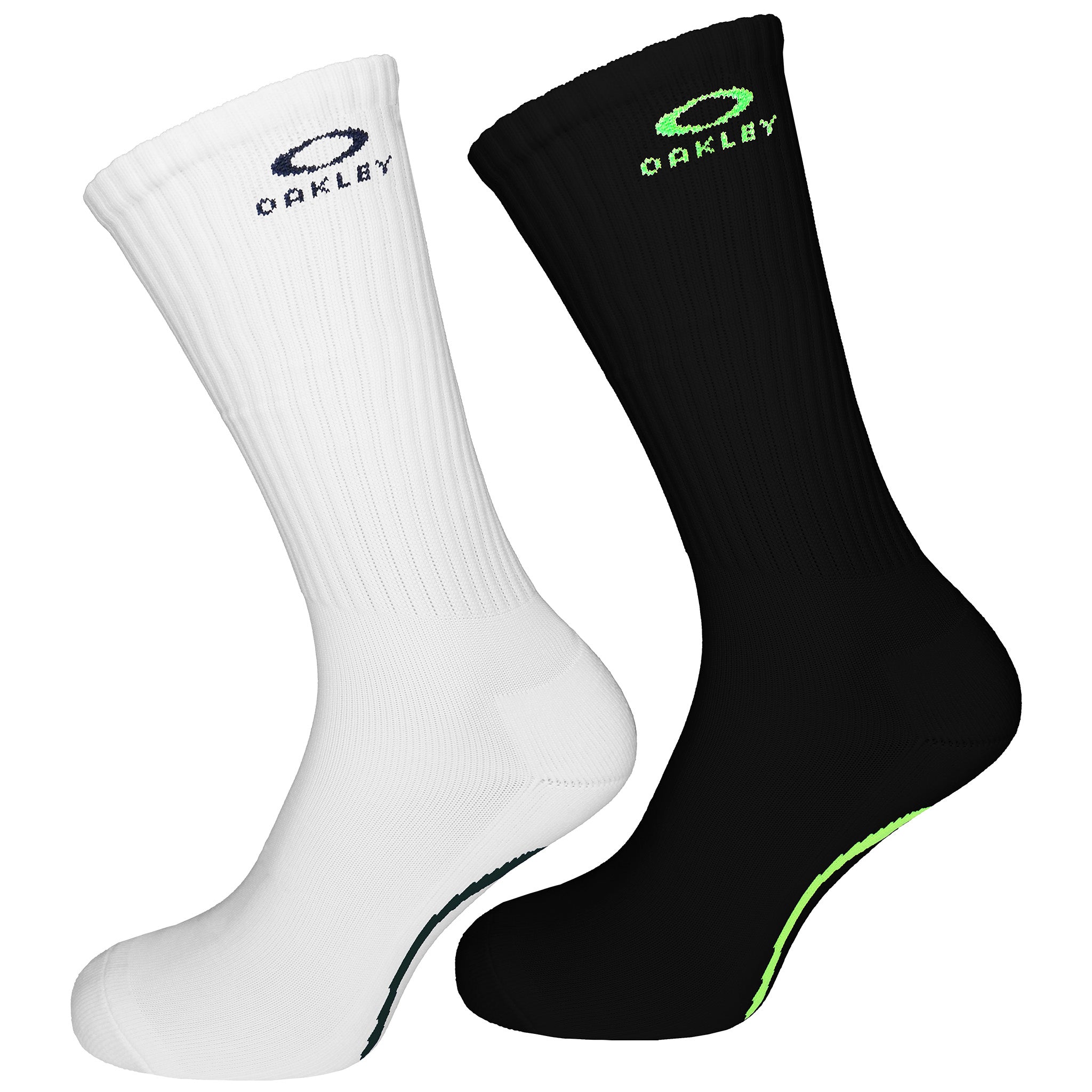 Thumbnail - Oakley 2er-Pack Ellipse Macro Herren Schwarz/Weiß Fahrradsocken