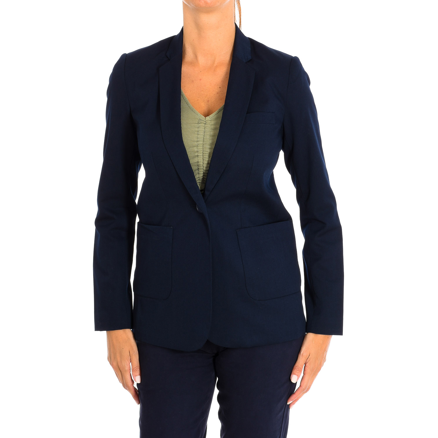 Thumbnail - Langärmeliger, schmal geschnittener Blazer 9062 woman