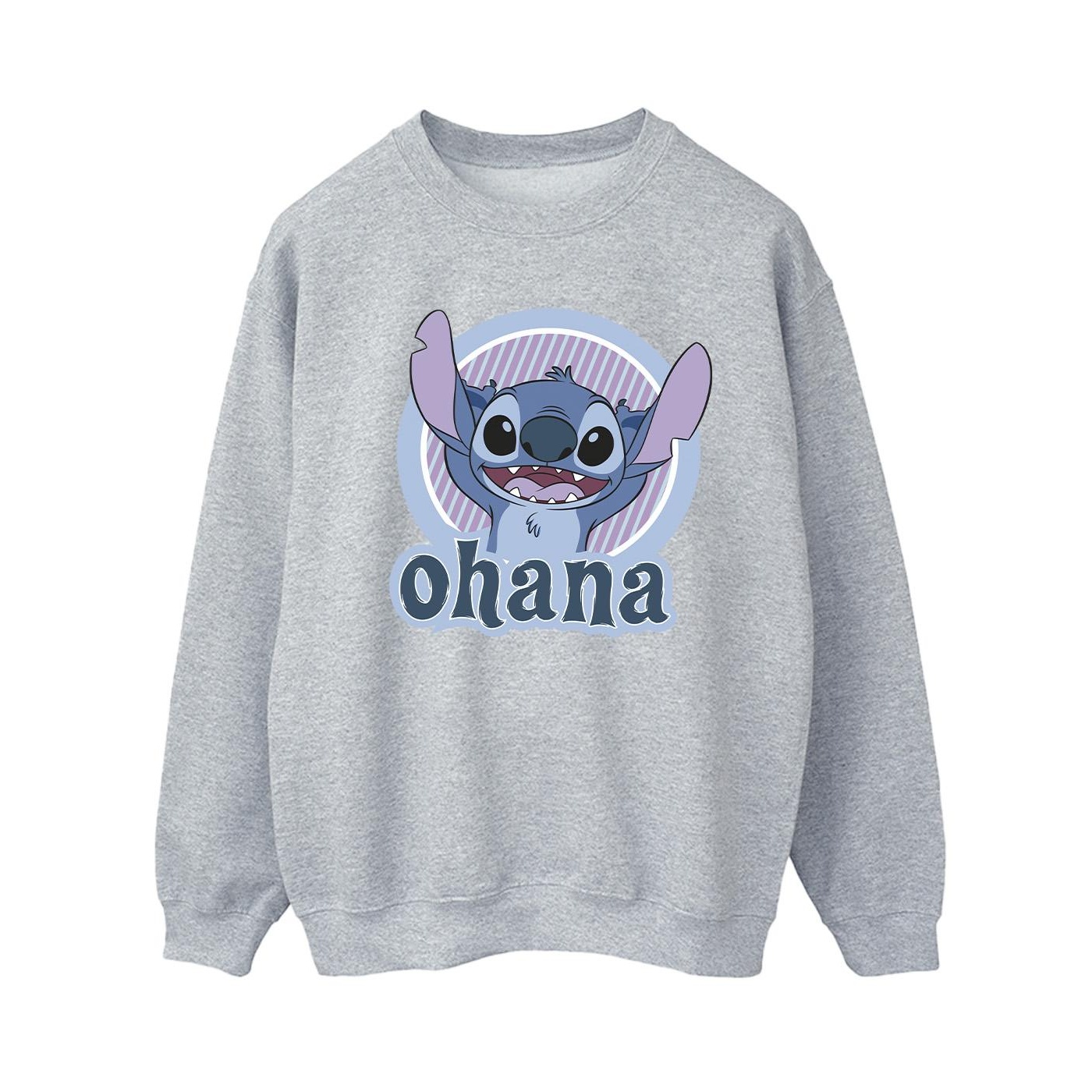 Thumbnail - Disney - "Lilo And Stitch Ohana Circle" Sweatshirt für Damen (Grau)