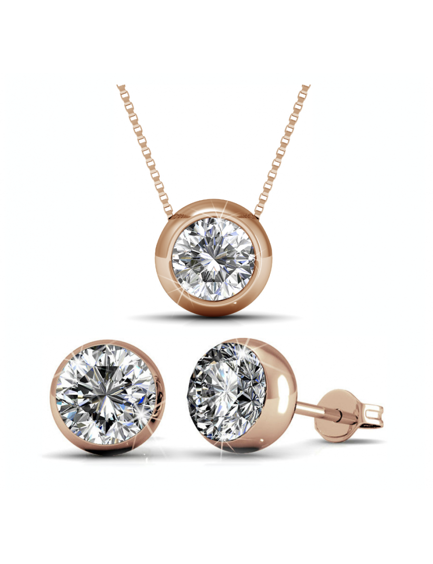 Thumbnail - Kopie des Mond-Sets - Rose Gold und Kristall