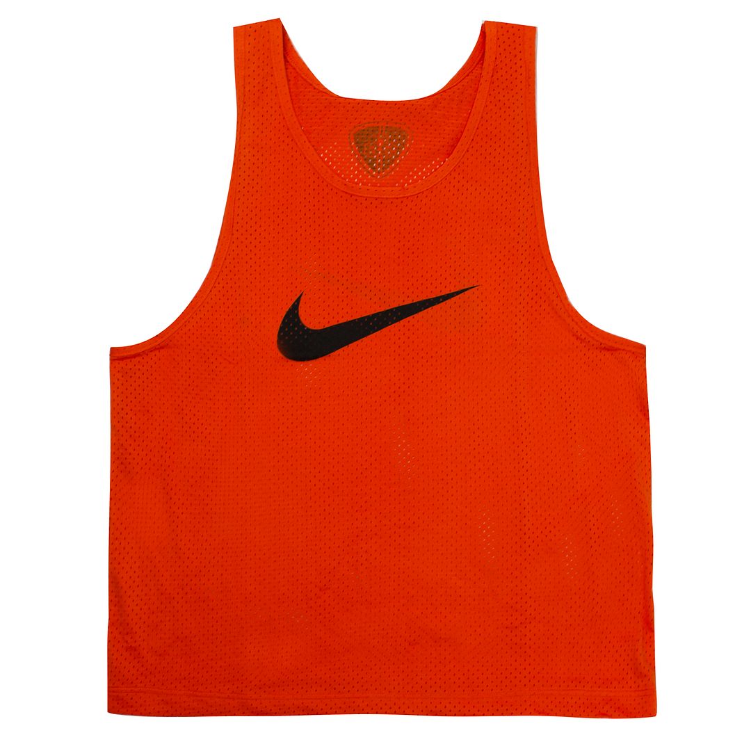 Nike Mens Football Vest Outdoor Sports Bib Orange 760884 827 Textile - One Size