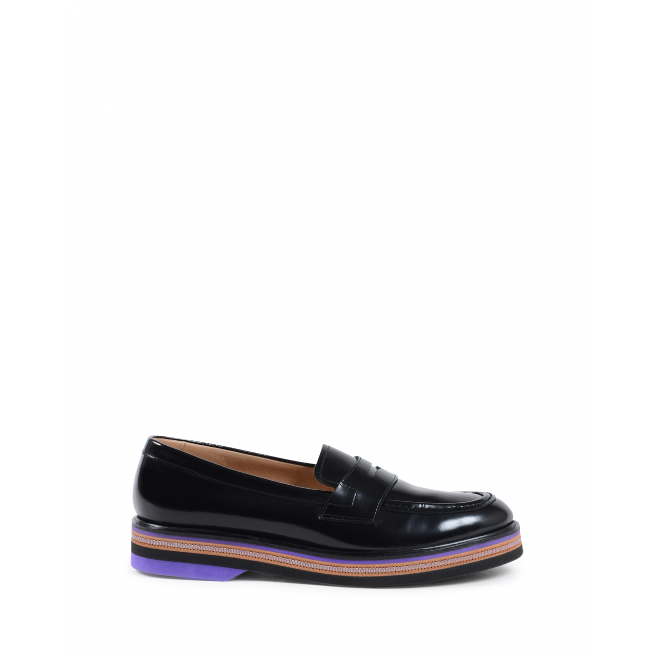 Fratelli Rossetti Womens Loafer Black 75616 CHESTER NERO Leather – Size UK 8