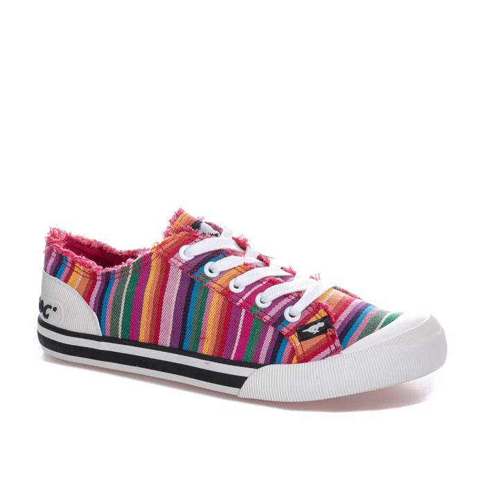 Rocket Dog Jazzin Eden Stripe Pumps i rött för kvinnor dam – bild 2