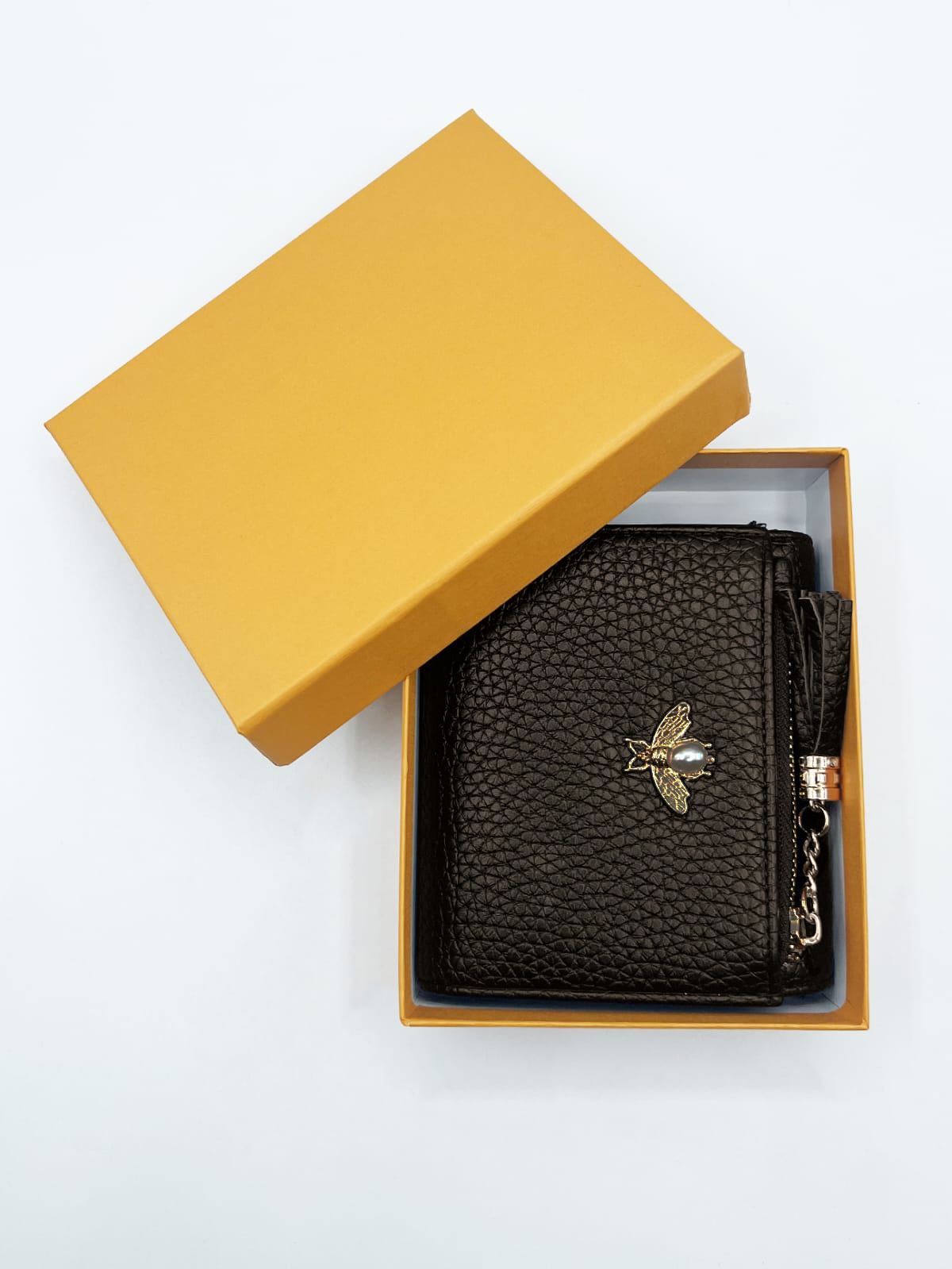 SVNX Womens Black Purse with Bee Emblem - One Size