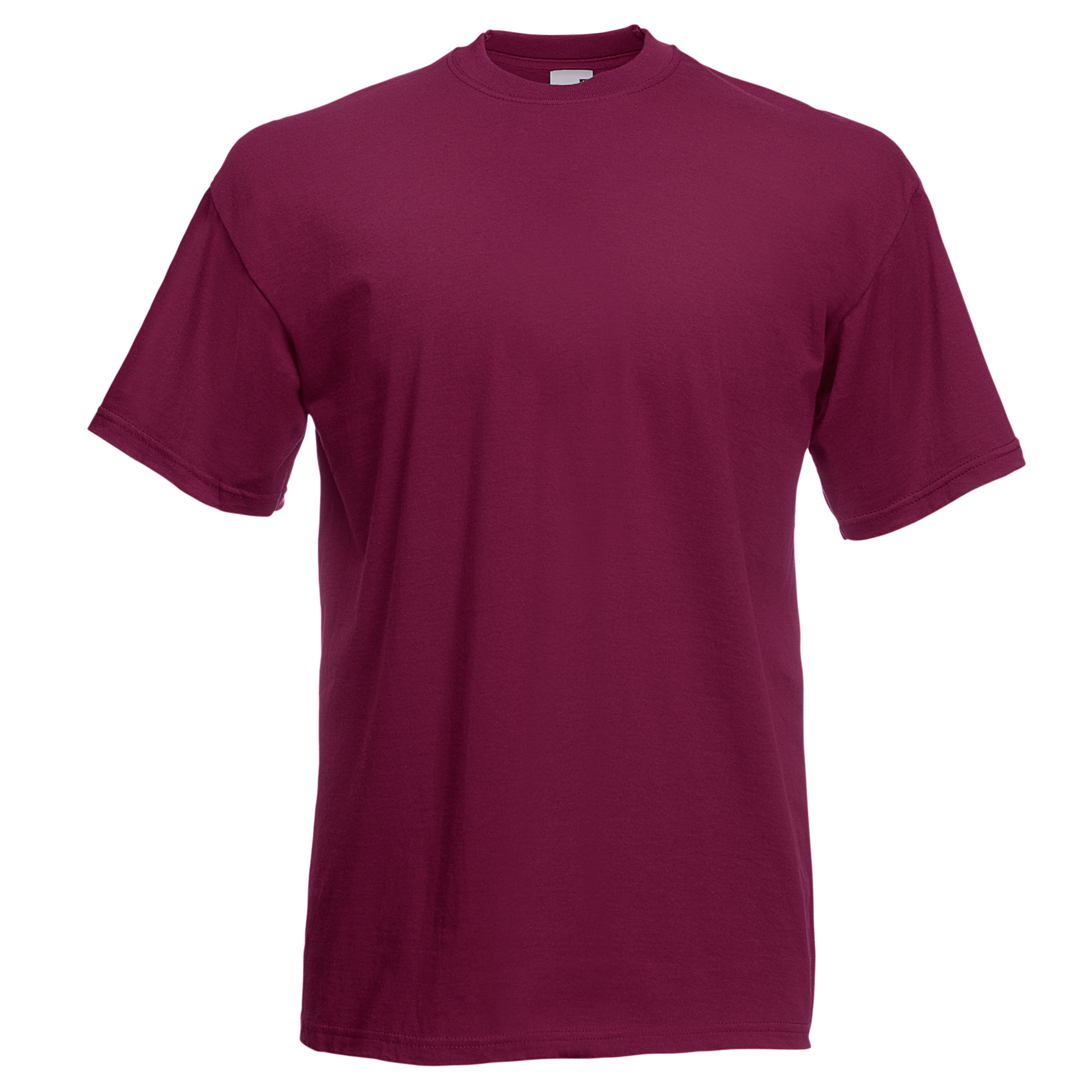 Thumbnail - Fruit Of The Loom Herren Kurzarm T-Shirt (Burgundrot)