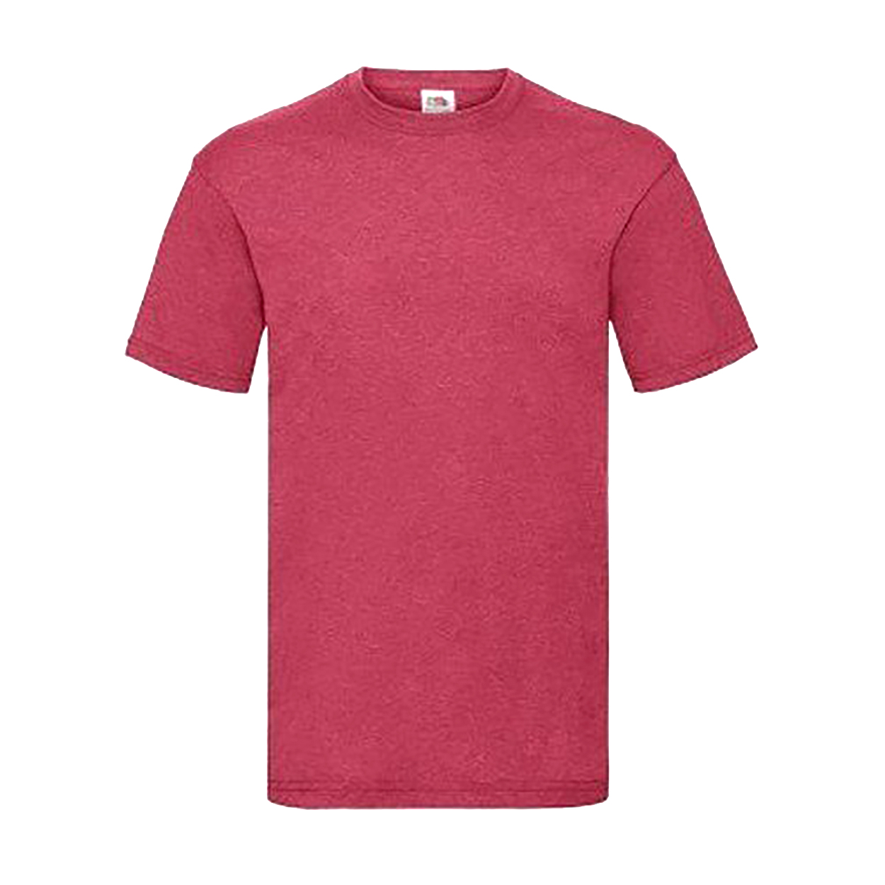 Thumbnail - Fruit Of The Loom Herren Kurzarm T-Shirt (Vintage Rot meliert)