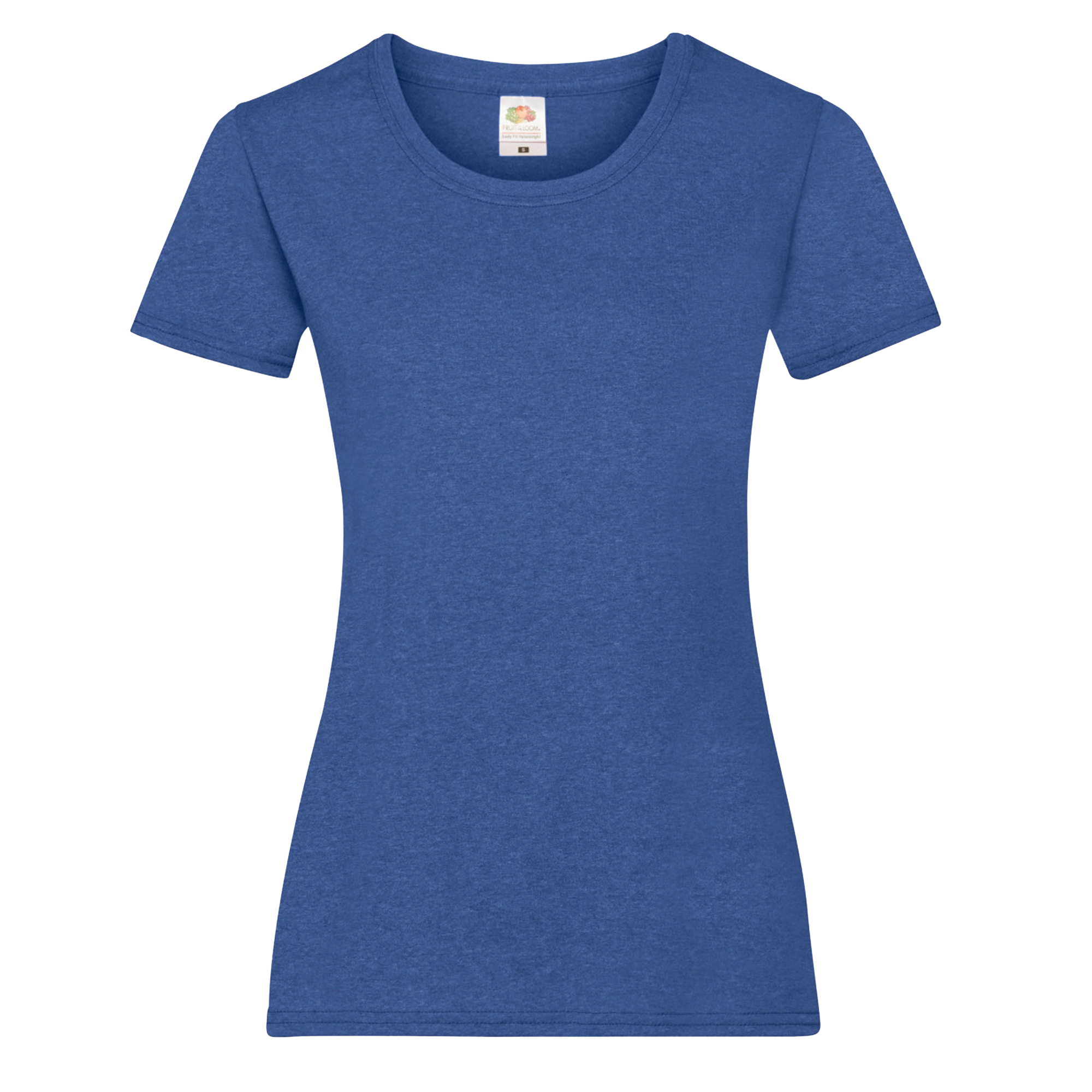 Thumbnail - Fruit Of The Loom Damen/Damen Lady-Fit Valueweight Kurzarm T-Shirt (5er Pack) (Retro Heather Royal)