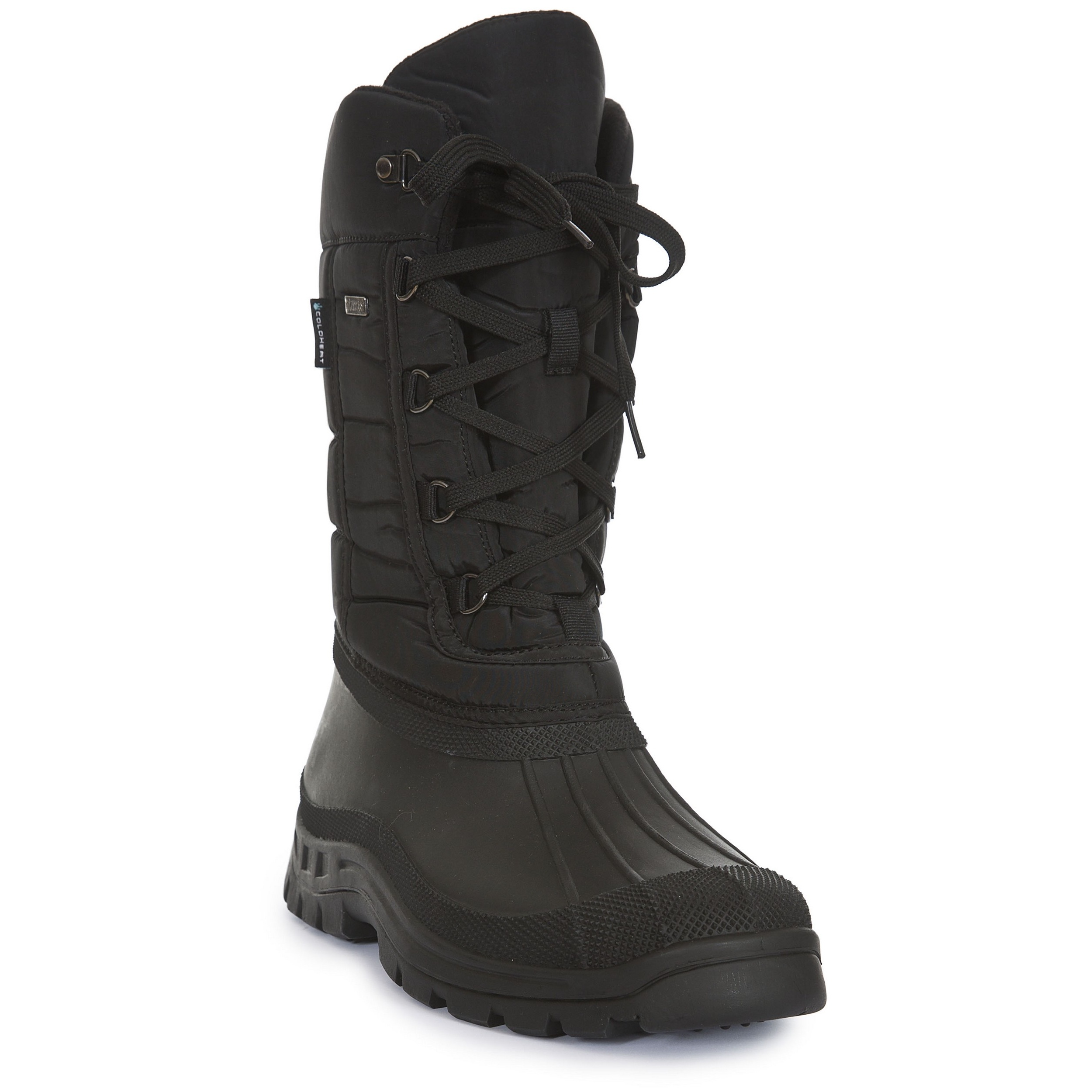 Thumbnail - Trespass Herren Straiton II Wasserdichte Schneestiefel (Schwarz)