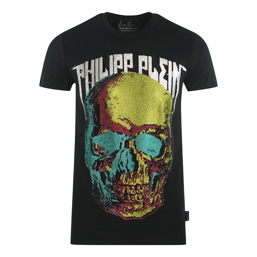 Philipp Plein T-shirt Large Multi Colour Skull