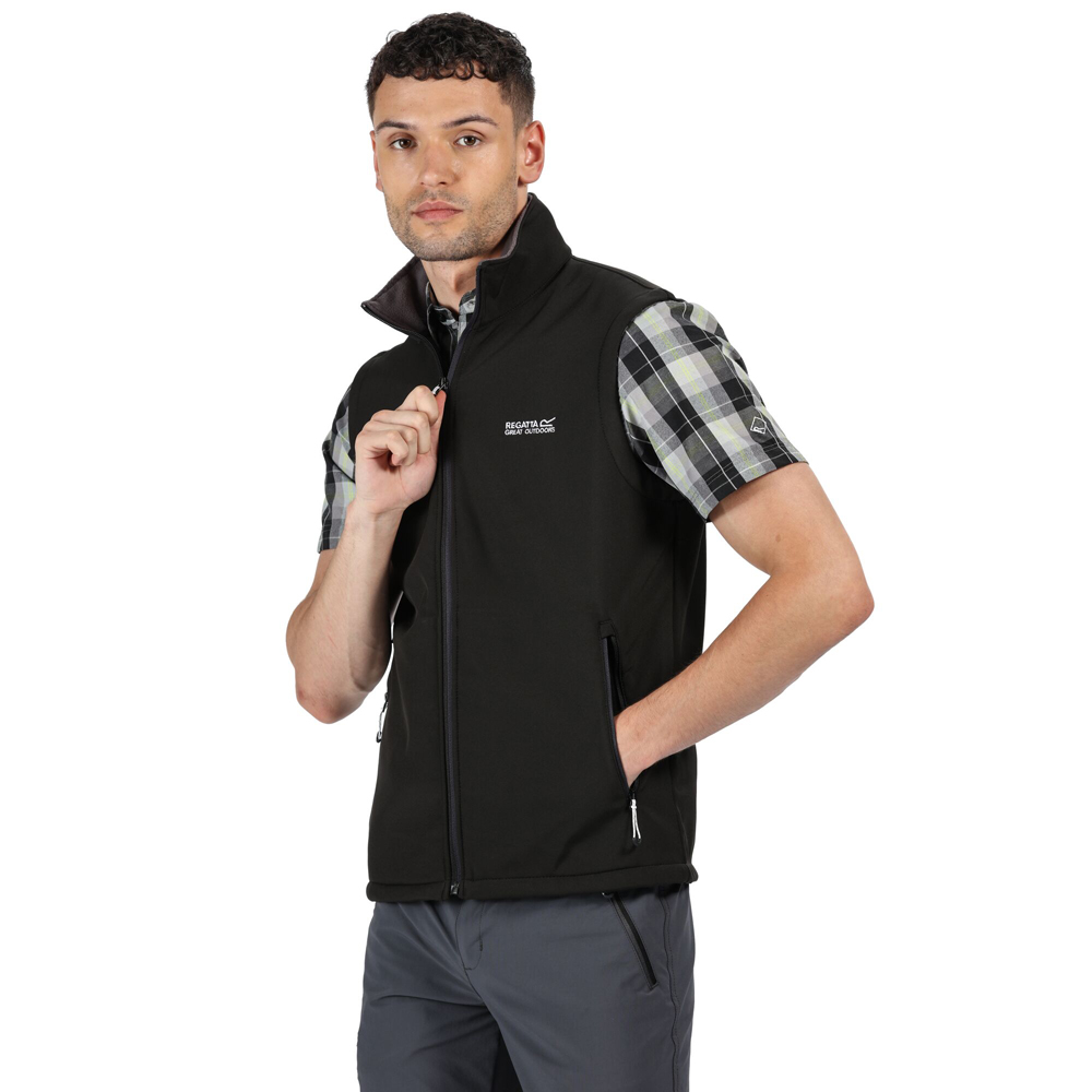 Regatta Mens Bradwell III Casual Bodywarmer Gilet - Black - Size Medium