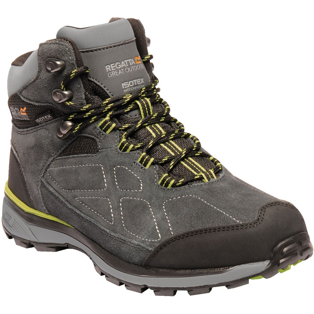 Regatta Mens Samaris Suede Isotex Waterproof Fabric Walking Boots - Grey - Size UK 7