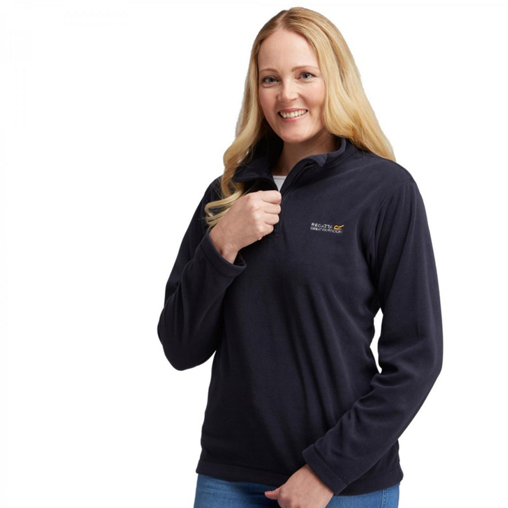 Regatta Women's Dark Navy Sweethart Lightweight Half Zip Fleece In | Size: 18 - Image 7