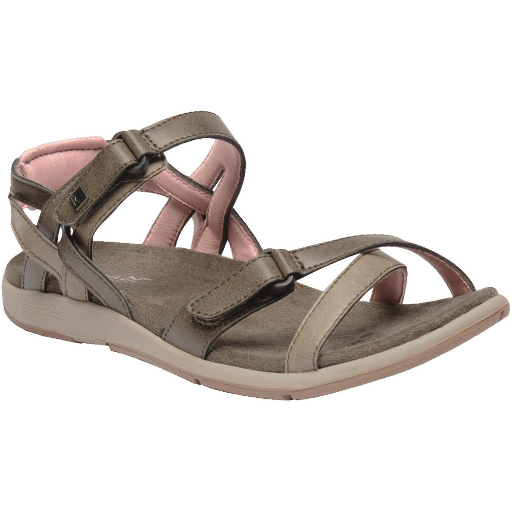 Regatta Womens/Ladies Lady Santa Cruz Strap Robust Walking Sandals - Brown Spandex - Size Uk 4