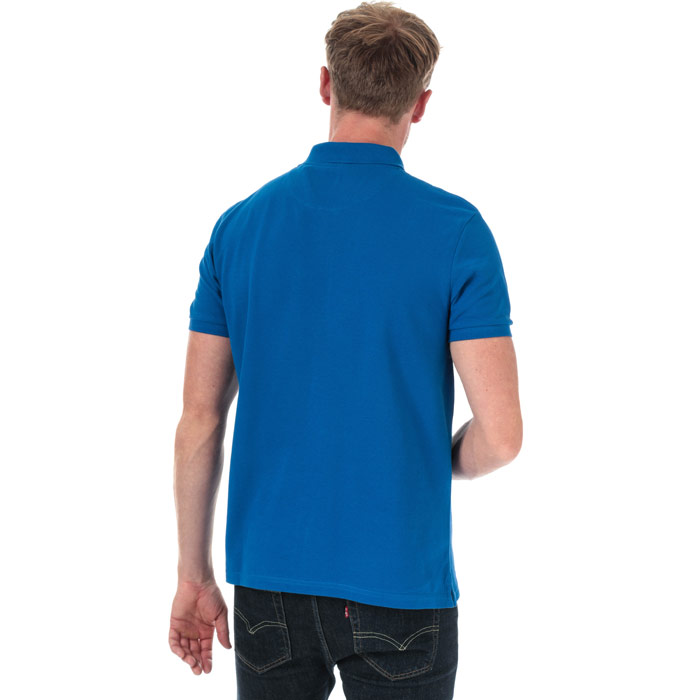 Lyle & Scott Plain Mens Blue Polo Shirt pikéer herr – bild 2