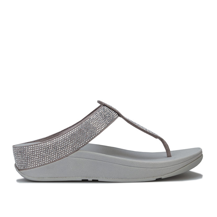 Women's Fit Flop Isabelle Toe Thong Sandals in Silver