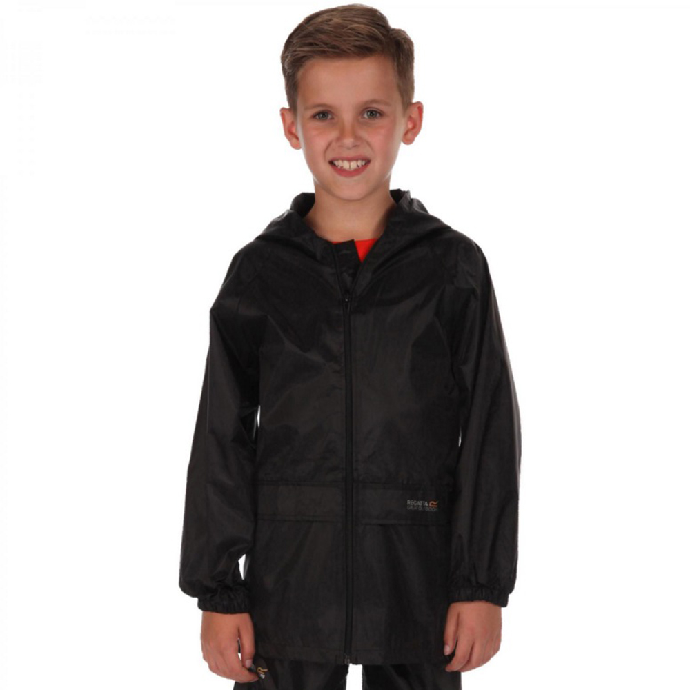 Regatta Kids Kids Stormbreak Waterproof Jacket - Black - C15-C16 - Image 4